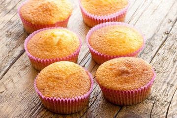 Sweet donuts with icing sugar