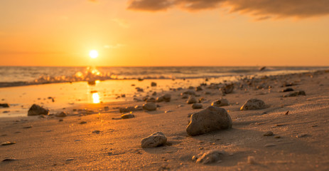 LOVERS KEY, FORT MYERS BEACH, FLOIRDA/USA 11/4/15: Sunset on the beach.