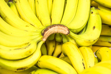Banana fruits in street market. Sao Paulo, Brazil