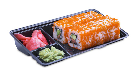 Set of  rolls in a black 