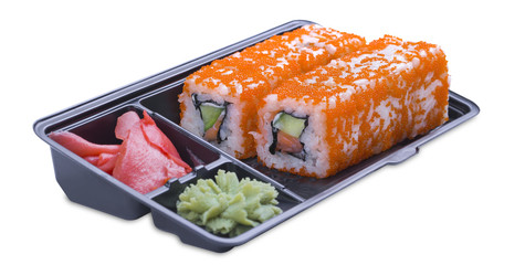 Set of  rolls in a black 