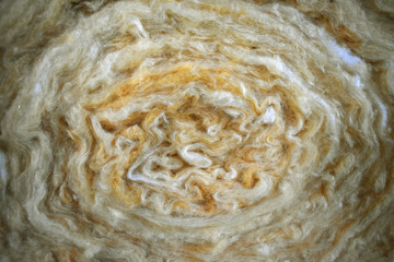 Close-up of roll of fibreglass insulation material 