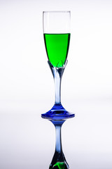 Mint drink in a glass