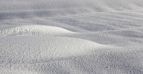 Deep snowdrifts