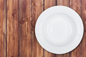 White Plate on white background