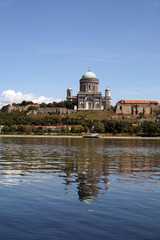 Fototapeta na wymiar The oldest capital of Hungary: Esztergom is the seat of the Primate of the Roman Catholic Church in Hungary.