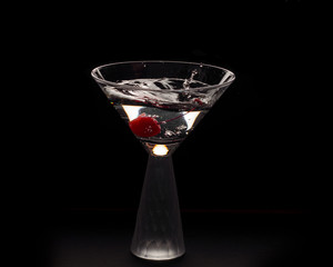 Backlit glassware, low key