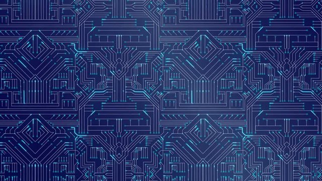 Blue circuit board 