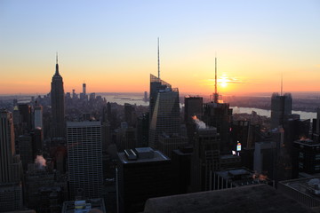 Sunset at New york