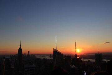 Fototapeta na wymiar Sunset at New York 5