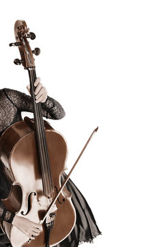 Cello player Cellist playing violoncello
