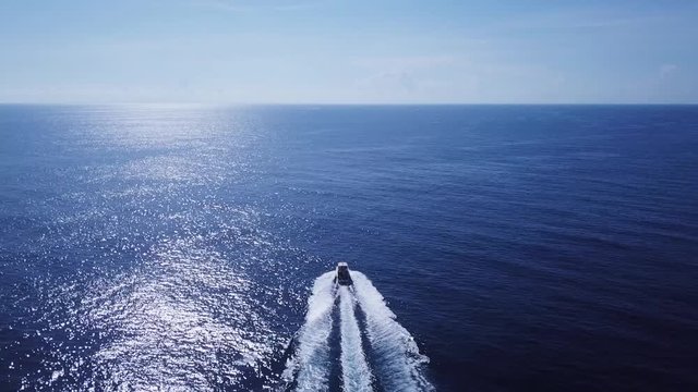 AERIAL: Drone Racing Fishing boat