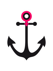 venus frau symbol weiblich anker boot schiff schwimmen meer matrose kapitän segeln segelschiff seemann yacht reise wasser verein club segelboot