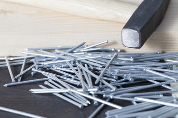 zinc-coated steel nails