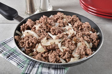 Cooked ground beef