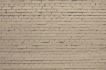 Beige brick wall background texture