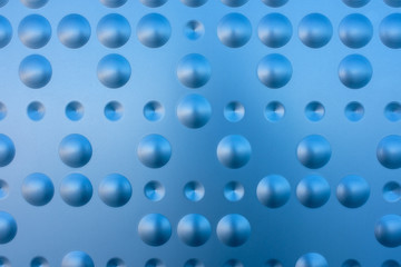 Round metallic bubbles texture