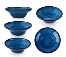 ceramic bowl on white background