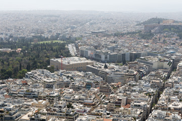 At the top of Mount Lycabettus, Athens in Greece