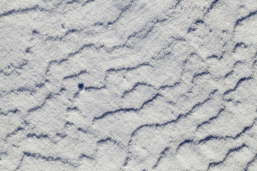 wavy snowy surface