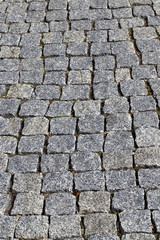 concrete tiles on the road