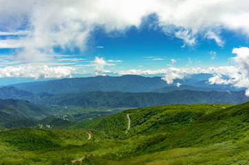 mountain cyicling in Norikura Nagano Japan