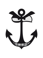 gesicht cartoon comic böse lustig anker boot schiff schwimmen meer matrose kapitän segeln segelschiff seemann yacht reise wasser verein club segelboot