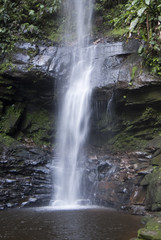 Fototapeta na wymiar waterfall near the city of Tarapoto, Peru
