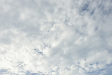 Blue sky white cloud white background. Beautiful sky and clouds in the afternoon.  