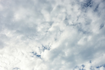 Blue sky white cloud white background. Beautiful sky and clouds in the afternoon.  