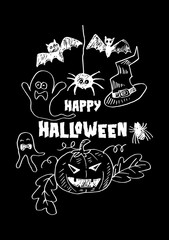 Happy Halloween greeting card