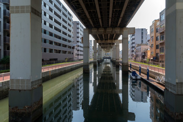 Expressway Above River (Tokyo)