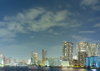 竹芝桟橋から東京ベイエリアの夜景