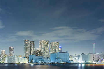 Obraz na płótnie Canvas 竹芝桟橋から東京ベイエリアの夜景
