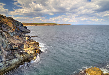 Beautiful landscape on rocky shore