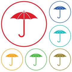 Umbrella sketch icon