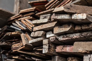 Pile Wood for construction