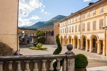Sacro Monte di Varallo, Valsesia, Vercelli, Piemonte, Italia - obrazy, fototapety, plakaty
