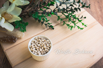 Wei&szlig;e Bohnen mit Protein