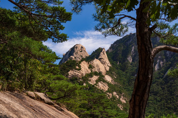 Fototapeta na wymiar Rocks at Bukhansan national park