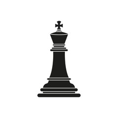 King of chess icon black toy success