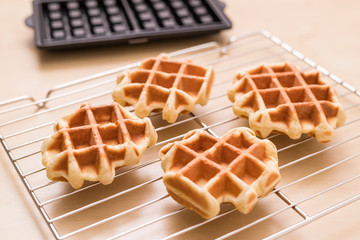 Baked waffle at home
