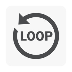 loop icon black