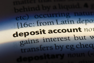 Obraz premium deposit account