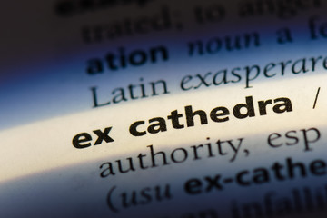  ex cathedra