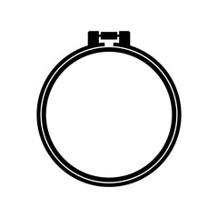 Round adjustable embroidery hoop © dnbr