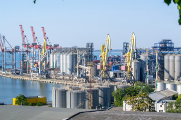 Fototapeta premium Sea cargo port.