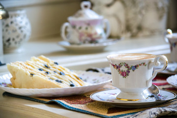 piece of cake with mug