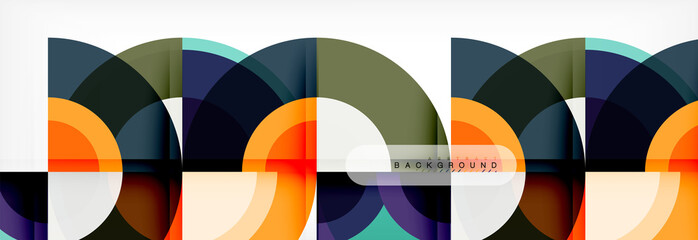 Obraz premium Vector circular abstract background