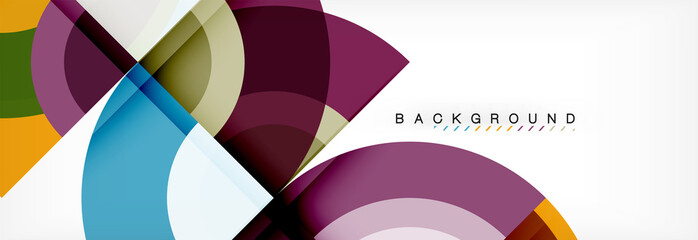 Fototapeta premium Vector circle abstract background